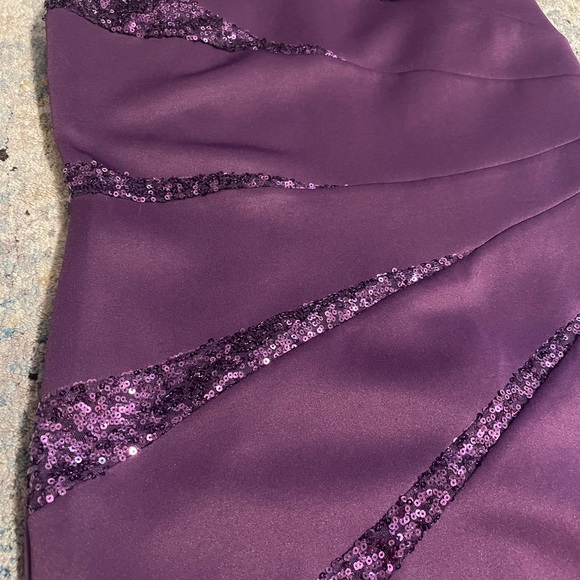 Purple Dress with sequence - Picture 4 of 5